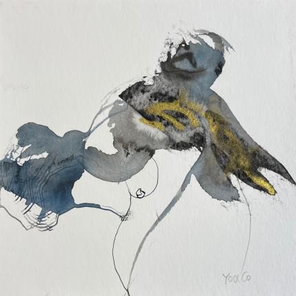 Peinture Cadavre exquis 1 par YO&CO | Tableau Figuratif Minimaliste, Noir & blanc, Nu