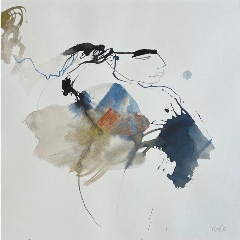 Painting Cadavre exquis 12 by YO&CO | Painting Abstract Black & White