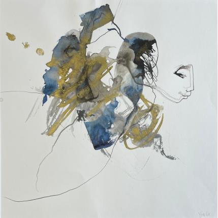 Peinture Cadavre exquis 15 par YO&CO | Tableau Abstrait Noir & blanc