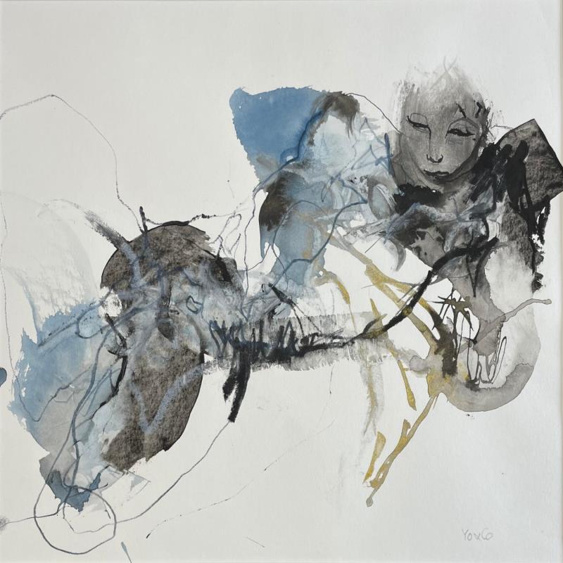 Painting Cadavre exquis 14 by YO&CO | Painting Abstract Black & White