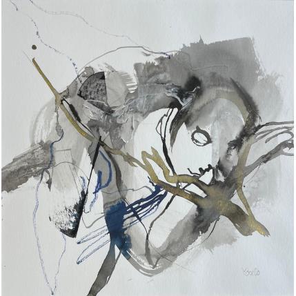 Peinture Cadavre exquis 16 par YO&CO | Tableau Abstrait Noir & blanc