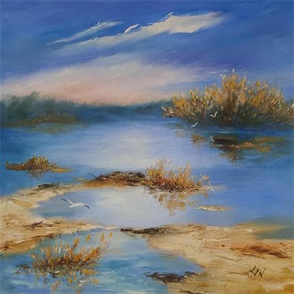Peinture Serénité par Lyn | Tableau Figuratif Huile Paysages
