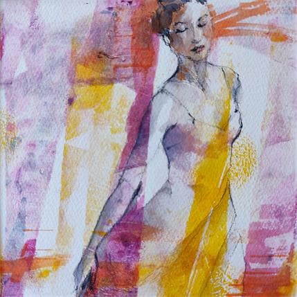 Gemälde Impression n°2 von Seruch Capouillez Isabelle | Gemälde Figurativ Aquarell Porträt