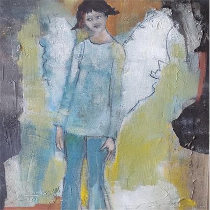 Painting Où vas-tu ? by VAG | Painting Figurative Acrylic Life style, Portrait