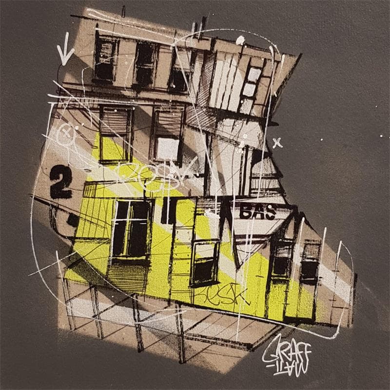 Peinture Architectural manipulation par Graffmatt | Tableau Street Art Urbain Acrylique