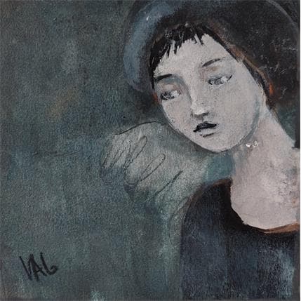 Painting Sans titre 4 by VAG | Painting Figurative Acrylic Portrait