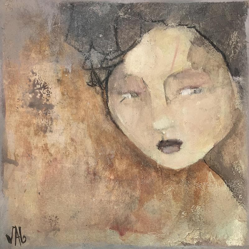 Pintura Sans titre 3 por VAG | Pintura Figurativo Retrato Acrílico