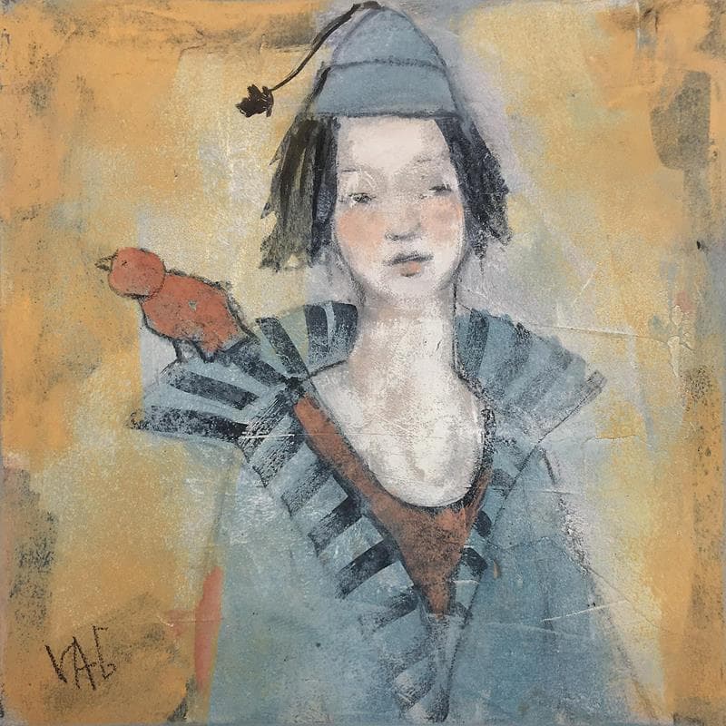 Gemälde Carnaval 1 von VAG | Gemälde Figurativ Porträt Acryl