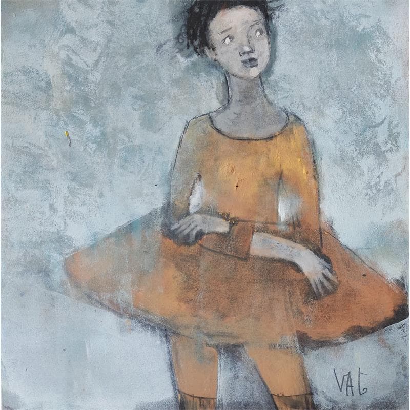 Gemälde A quoi bon von VAG | Gemälde Figurativ Porträt Acryl