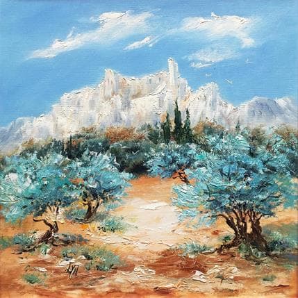 Pintura Les Baux-de-Provence por Lyn | Pintura Figurativo Aceite Paisajes