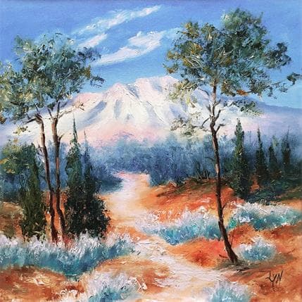 Pintura Pins et Sainte-Victoire por Lyn | Pintura Figurativo Aceite Paisajes
