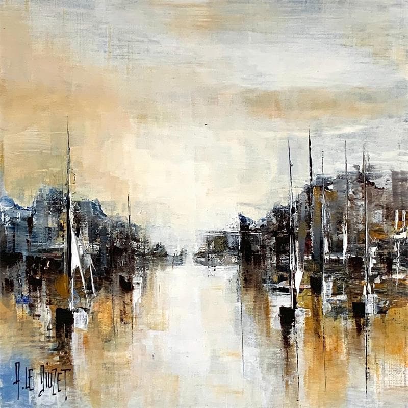 Painting Composition BZ 5 by Le Diuzet Albert | Painting Figurative Oil