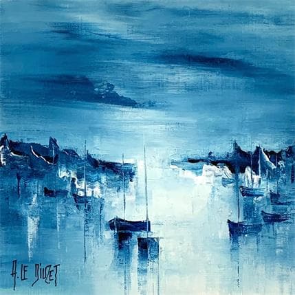 Painting Composing 46 by Le Diuzet Albert | Painting Figurative Oil Pop icons