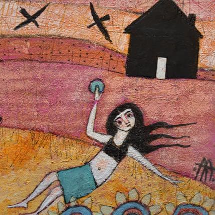 Painting Primavera en casa by Arias Parera Almudena | Painting Figurative Acrylic Life style