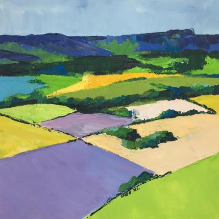 Painting Val de Durance by Chen Xi | Painting Figurative Oil Landscapes