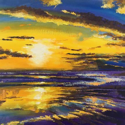 Peinture Après la pluie par Chen Xi | Tableau Abstrait Huile Paysages