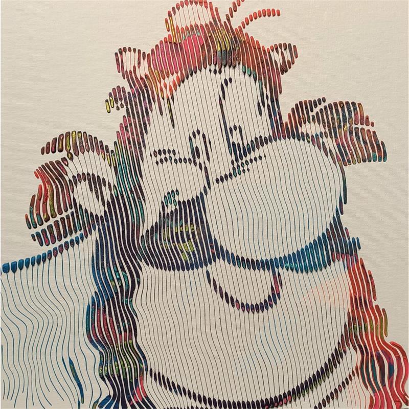 Gemälde Obélix von Schroeder Virginie | Gemälde Pop-Art Pop-Ikonen Acryl