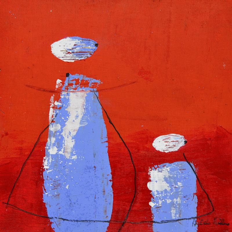 Peinture N157 par Wilms Hilde | Tableau Abstrait Minimaliste