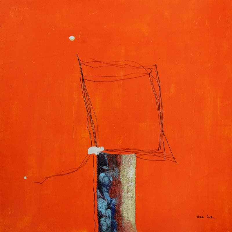 Peinture N165 par Wilms Hilde | Tableau Abstrait Minimaliste