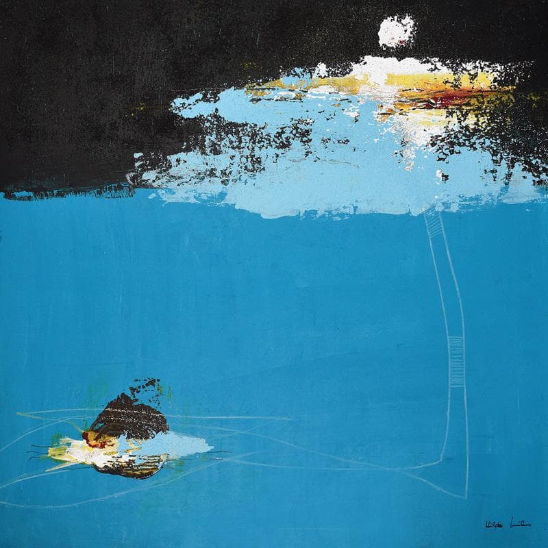 Pintura N 163 por Wilms Hilde | Pintura Abstracto Minimalista