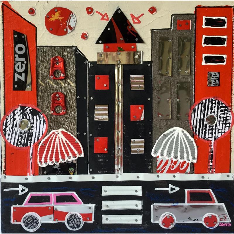 Gemälde HIGH FLYING von Lovisa | Gemälde Pop-Art Pop-Ikonen