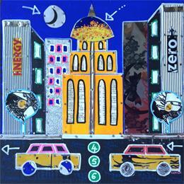 Painting BLACK MOON by Lovisa | Painting Pop-art Pop icons