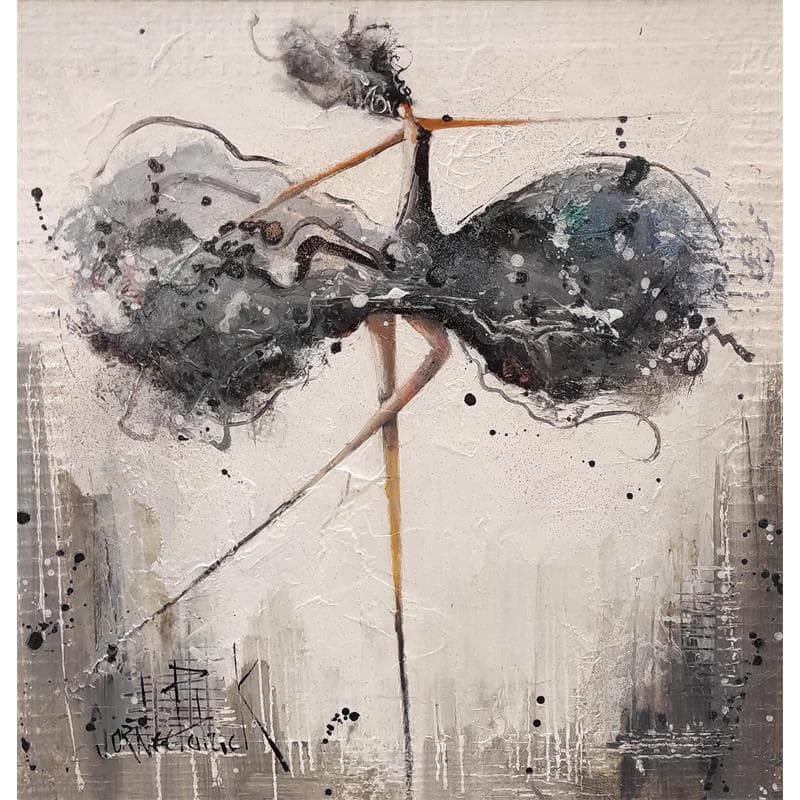 Painting Just black and white by Cornée Patrick | Painting Pop-art Acrylic