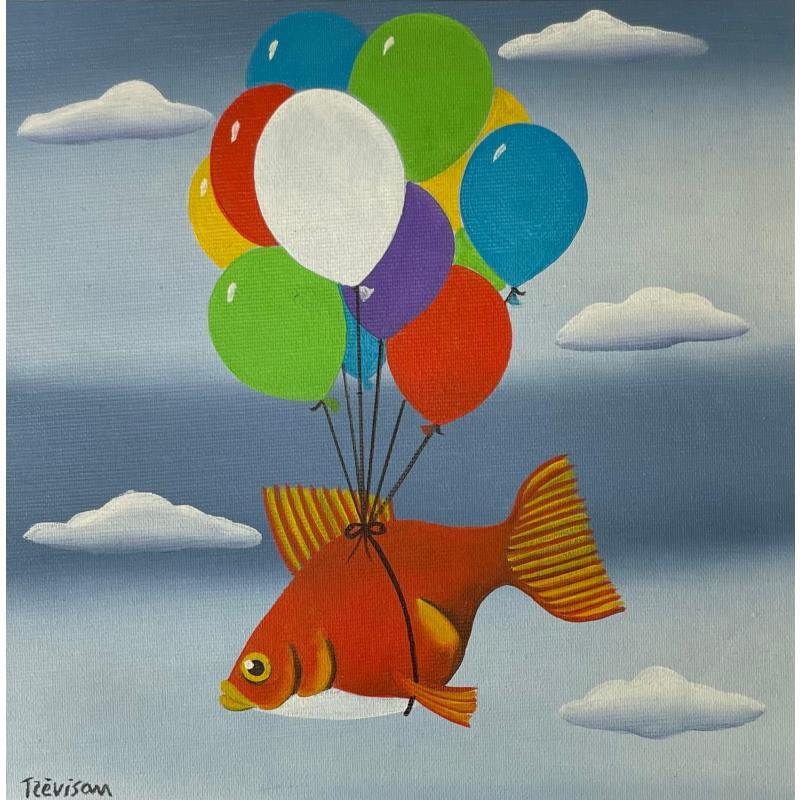 Peinture The flight par Trevisan Carlo | Tableau Figuratif Huile