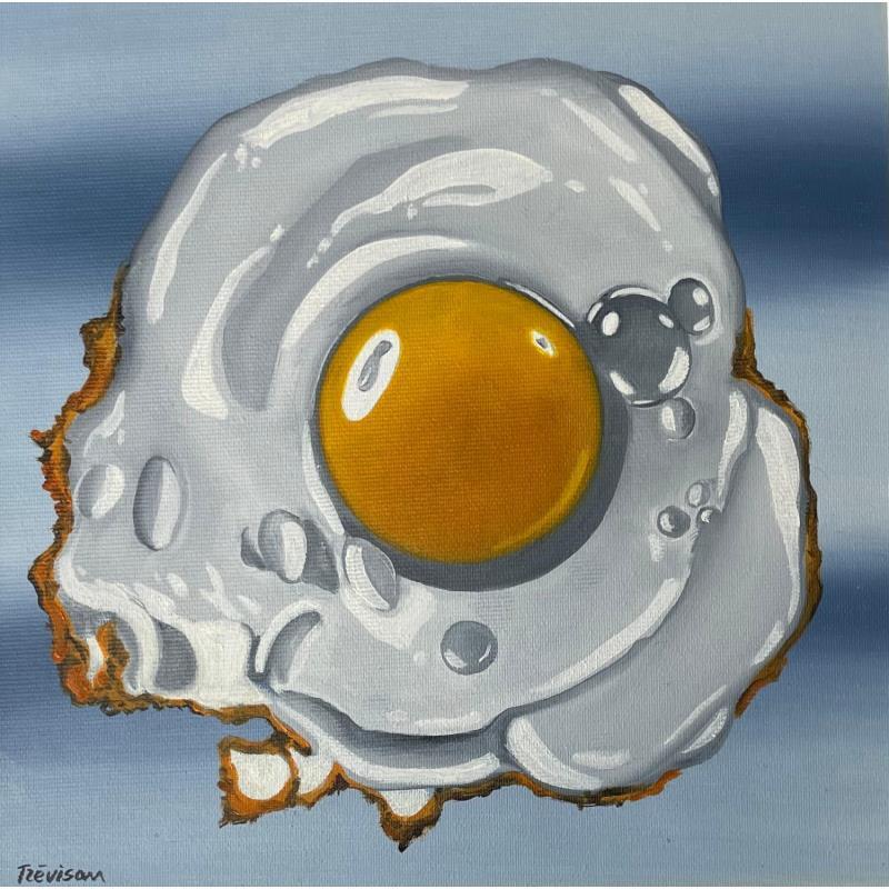 Peinture Eye Egg par Trevisan Carlo | Tableau Surréalisme Natures mortes Huile