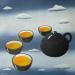 Pintura A Tea in the Clouds por Trevisan Carlo | Pintura Aceite