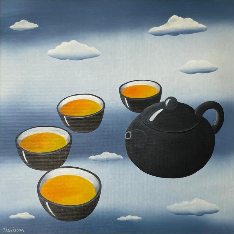 Pintura A Tea in the Clouds por Trevisan Carlo | Pintura Aceite