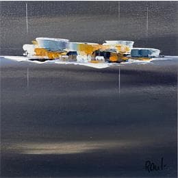 Peinture Impressions nocturnes 28 par Roussel Marie-Ange et Fanny | Tableau Figuratif Huile Marine, Paysages