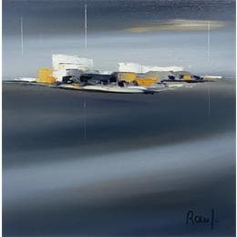 Peinture Horizon marin 28 par Roussel Marie-Ange et Fanny | Tableau Figuratif Huile Marine, Paysages