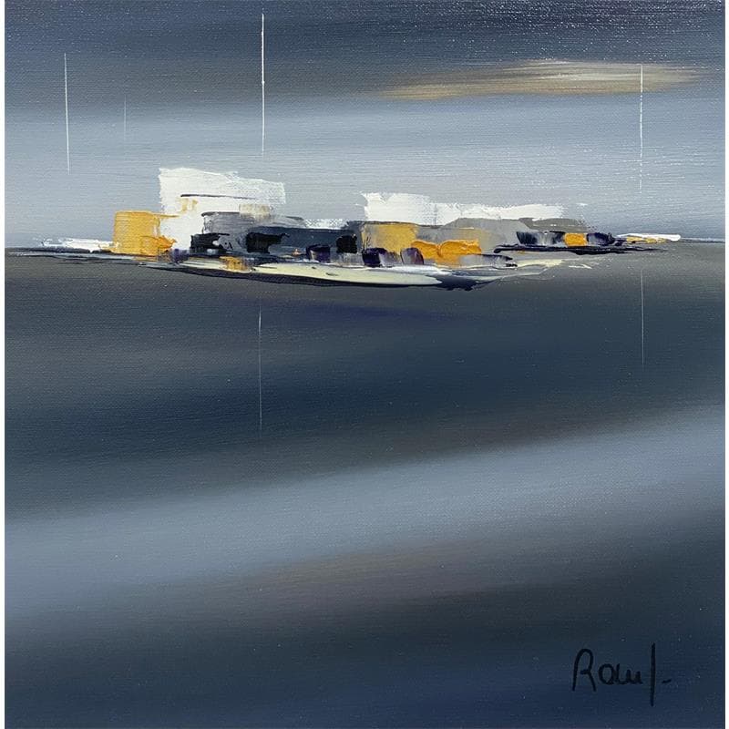 Gemälde Horizon marin 28 von Roussel Marie-Ange et Fanny | Gemälde Figurativ Landschaften Marine Öl