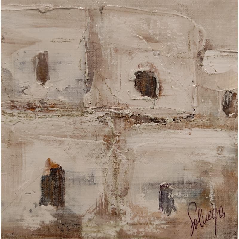 Gemälde White von Solveiga | Gemälde Figurativ Landschaften Acryl