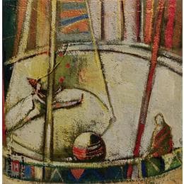 Pintura LA REPETITION 2 por Machi | Pintura Figurativo Aceite, Acrílico Life style