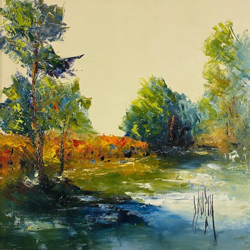 Pintura Dans la campagne... por Dupin Dominique | Pintura Figurativo Paisajes Aceite