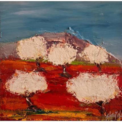 Gemälde Pommiers blancs  von Shahine | Gemälde Figurativ Öl Pop-Ikonen