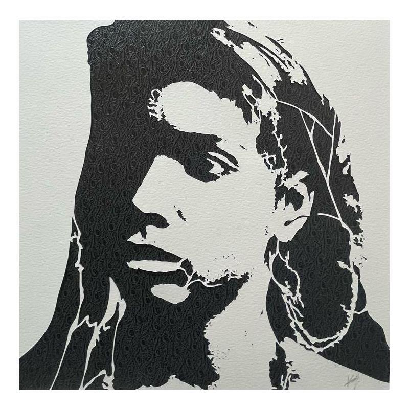 Painting Algerian by Louafi Valentine | Painting Figurative Portrait