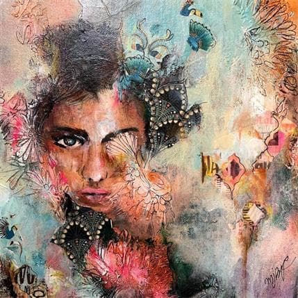 Painting Spring time by Bergeron Marie-Josée | Painting Figurative Acrylic, Gluing, Oil Life style