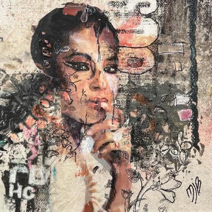 Peinture Dare par Bergeron Marie-Josée | Tableau Figuratif Acrylique, Collage, Huile Portraits, scènes de vie