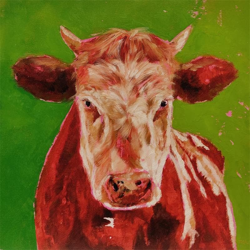 Peinture Bella par Morales Géraldine | Tableau Figuratif Animaux Huile Acrylique