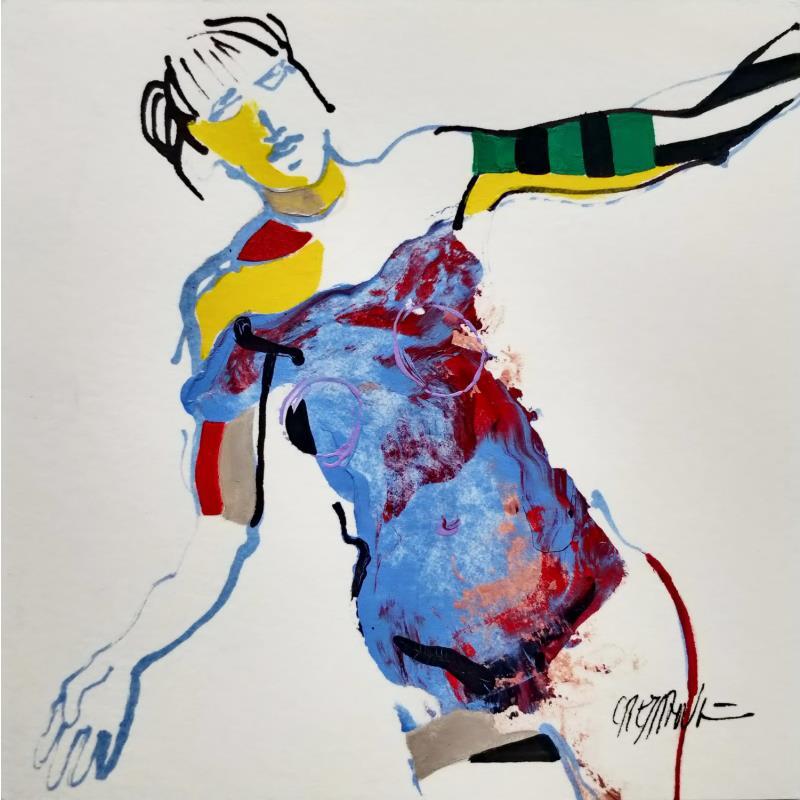 Peinture 4400 par Cressanne | Tableau Art Singulier Nu Acrylique