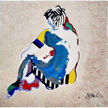 Peinture 4514 par Cressanne | Tableau Art Singulier Acrylique Nu