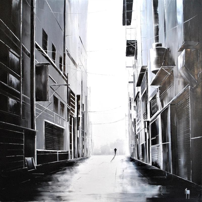 Peinture Acceptation par Galloro Maurizio | Tableau Figuratif Urbain Huile