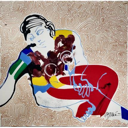 Peinture 4450 par Cressanne | Tableau Art Singulier Acrylique Nu