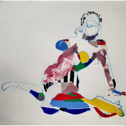 Peinture 4744 par Cressanne | Tableau Art Singulier Acrylique Nu