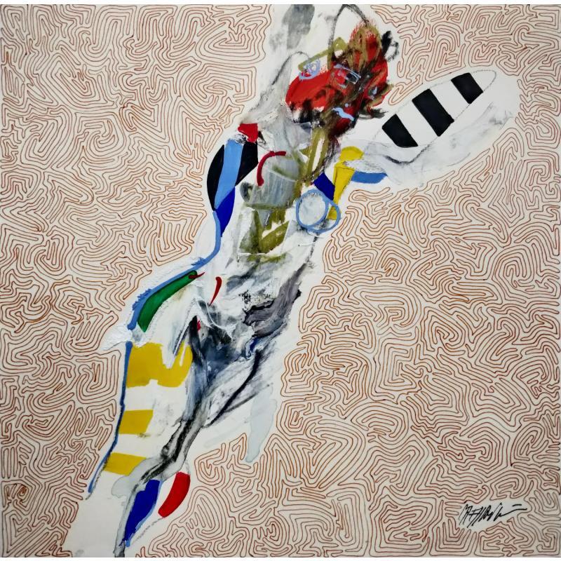 Peinture 4655 par Cressanne | Tableau Art Singulier Nu Acrylique