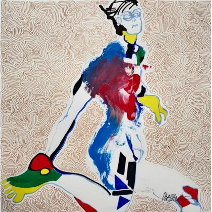 Peinture 4646 par Cressanne | Tableau Art Singulier Acrylique Nu