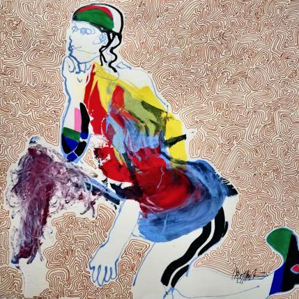 Peinture 4624 par Cressanne | Tableau Art Singulier Acrylique Nu